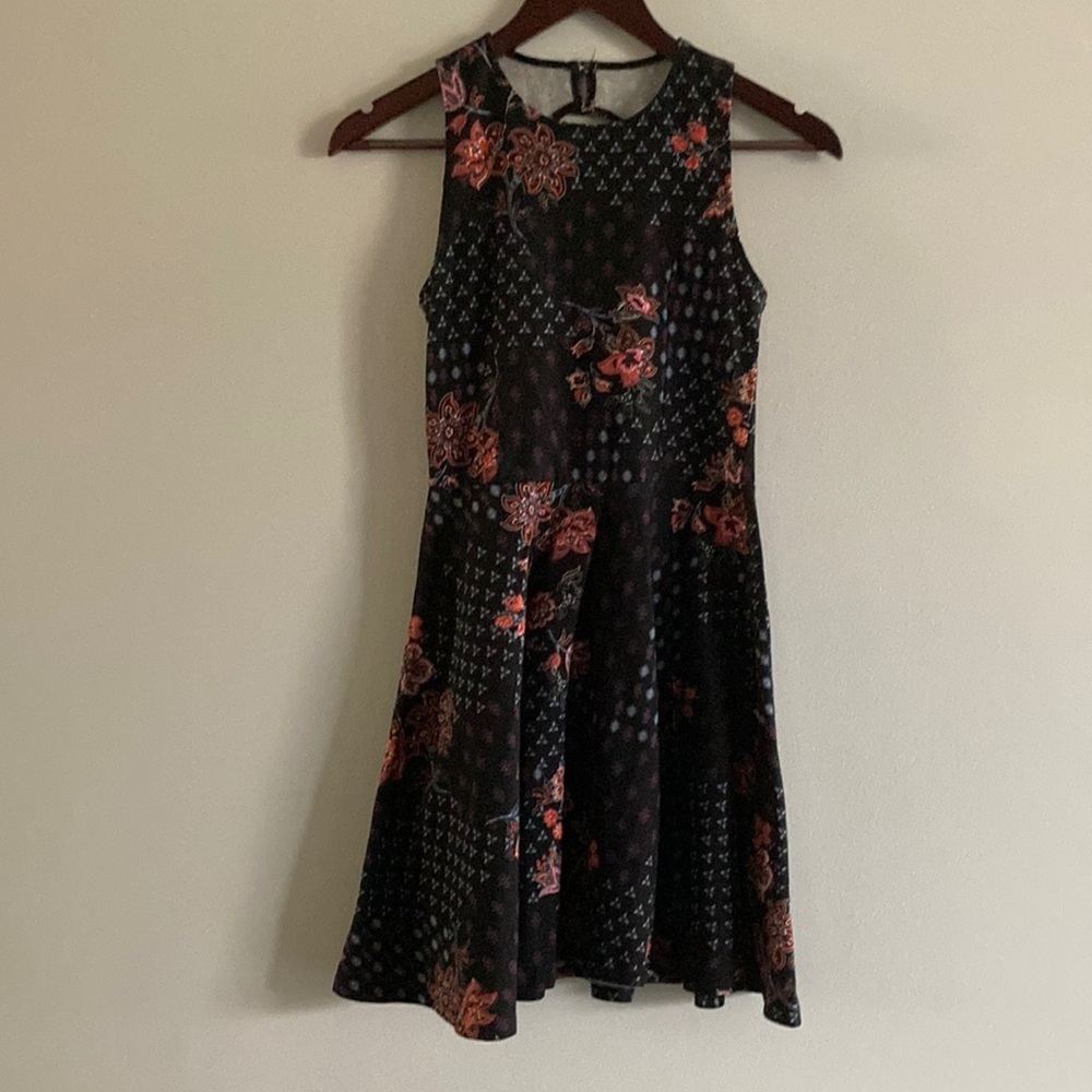 Hollister Navy Floral Print Dress, Sz S